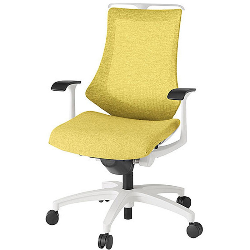 KG-175JEH-W9U6 エフチェア メッシュハイバック 固定肘 ハンガー付<配送時組立サービス付> イトーキ 組立・設置・取付 ナイロン双輪キャスター 高さ930-1045mm幅680mm奥行560-610mm  KG-175JEH-W9U6