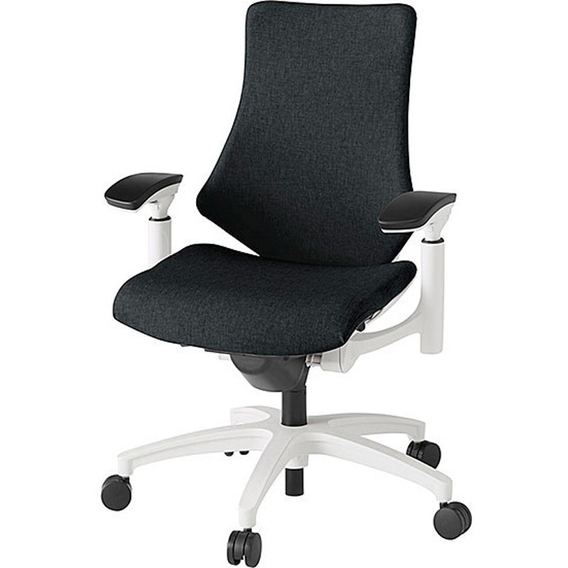 KG-137SA-W9T1 エフチェア クロスハイバック 可動肘付<配送時組立サービス付> イトーキ 組立・設置・取付 ナイロン双輪キャスター ホワイト  KG-137SA-W9T1