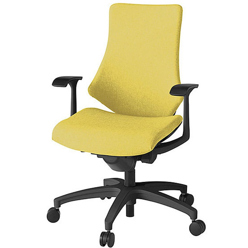 KG135SAM-T1U6 エフチェア クロスハイバック 固定肘付<配送時組立サービス付> イトーキ 組立・設置・取付 抵抗付ウレタン双輪キャスター ブラック  KG135SAM-T1U6