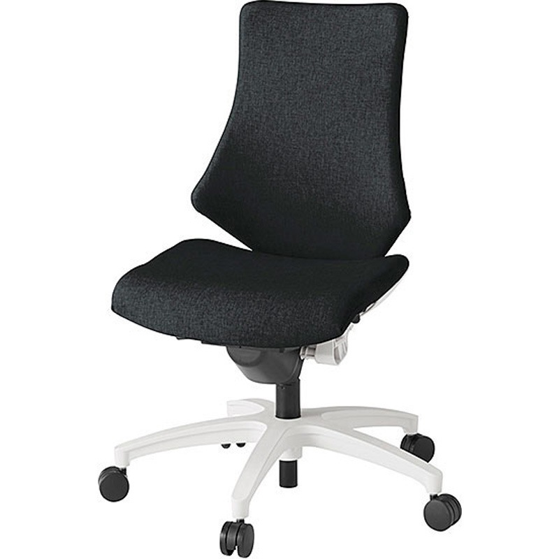 KG-130SA-W9T1 エフチェア クロスハイバック 肘なし<配送時組立サービス付> イトーキ 組立・設置・取付 ナイロン双輪キャスター ホワイト  KG-130SA-W9T1