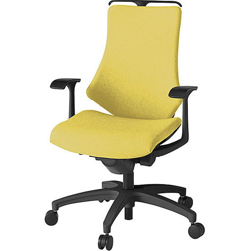 KG-135SAH-T1U6 エフチェア クロスハイバック 固定肘 ハンガー付<配送時組立サービス付> イトーキ 組立・設置・取付 ナイロン双輪キャスター ブラック  KG-135SAH-T1U6