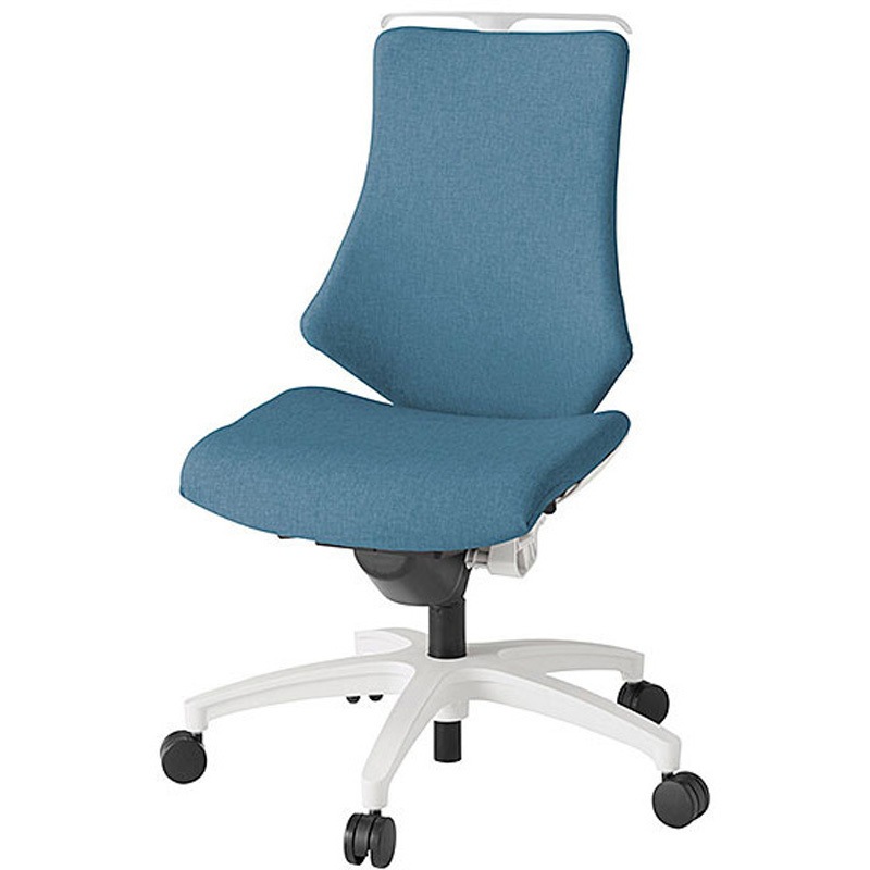 KG-130SAH-W9B4 エフチェア クロスハイバック 肘なし ハンガー付<配送時組立サービス付> イトーキ 組立・設置・取付 ナイロン双輪キャスター ホワイト  KG-130SAH-W9B4