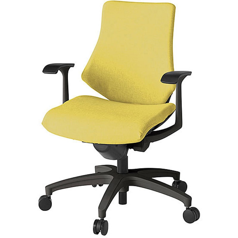 KG-145SA-T1U6 エフチェア クロスローバック 固定肘付<配送時組立サービス付> イトーキ 組立・設置・取付 ナイロン双輪キャスター ブラック  KG-145SA-T1U6