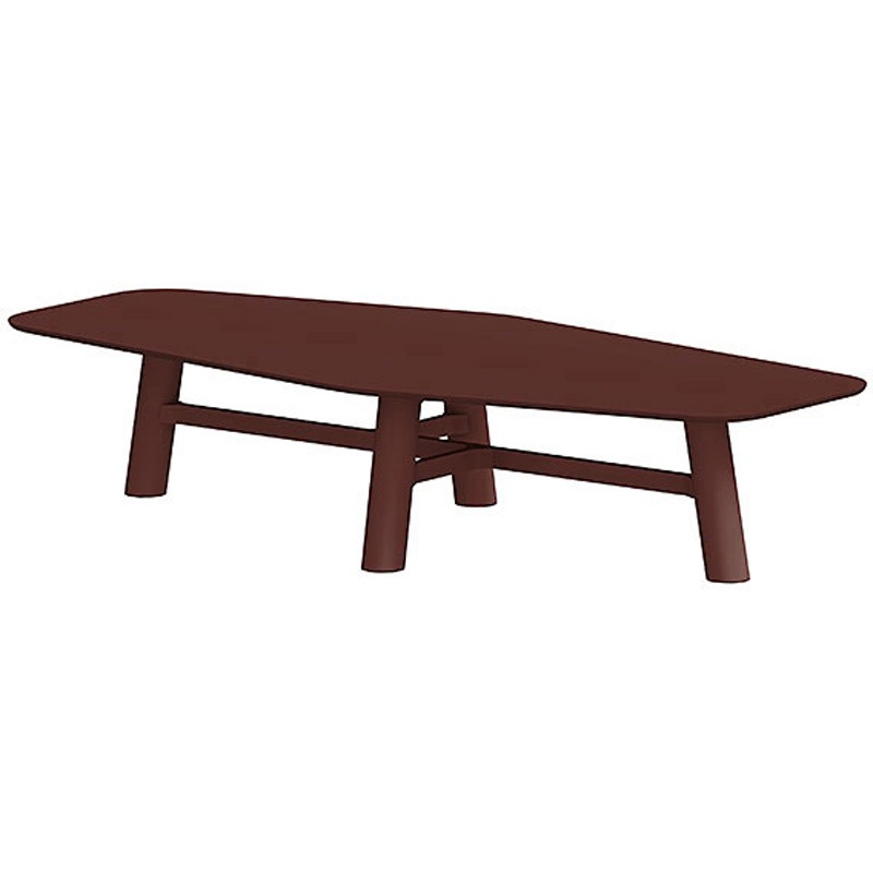 CBT-366LARN-3M3 セントラ 異形テーブルW3600 ×D1600<配送時組立サービス付> イトーキ 組立・設置・取付 ボルドー 高さ720mm  CBT-366LARN-3M3