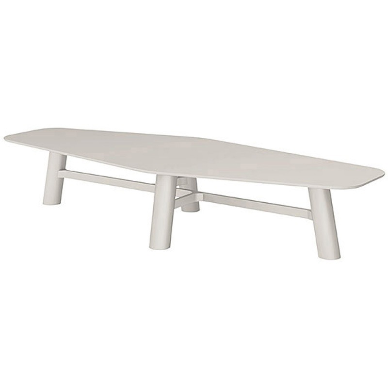 CBT-406LARN-7W7 セントラ 異形テーブルW4000 ×D1600<配送時組立サービス付> イトーキ 組立・設置・取付 ホワイトグレー 高さ720mm  CBT-406LARN-7W7