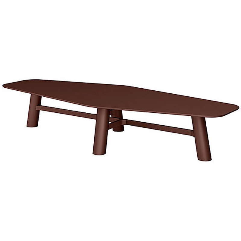 CBT-406LARN-3M3 セントラ 異形テーブルW4000 ×D1600<配送時組立サービス付> イトーキ 組立・設置・取付 ボルドー 高さ720mm  CBT-406LARN-3M3