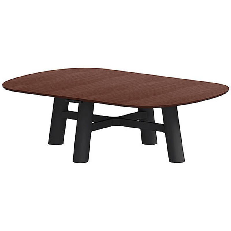 CBT-246LRMW-256 セントラ 両R型テーブル 配線ありW2400×D1600<配送時組立サービス付> イトーキ 組立・設置・取付 インディアナウォールナット サテンオフブラック  CBT-246LRMW-256 377,910円