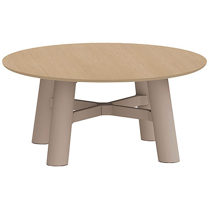 CBT-16LCMN-557 セントラ 円形テーブルΦ1600<配送時組立サービス付> イトーキ 組立・設置・取付 Mウォールナット サテンソフトトープ 高さ720mm  CBT-16LCMN-557