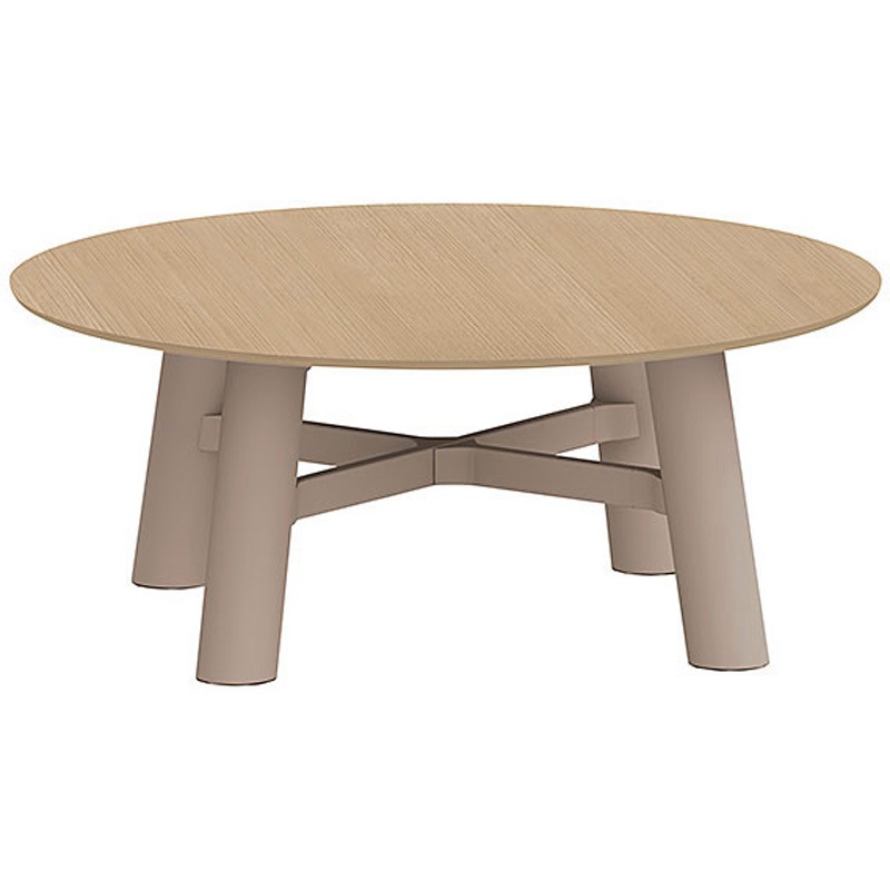 CBT-18LCMN-557 セントラ 円形テーブルΦ1800<配送時組立サービス付> イトーキ 組立・設置・取付 Mウォールナット サテンソフトトープ 高さ720mm  CBT-18LCMN-557