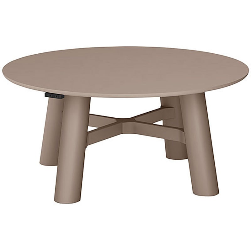 CBT-16LCRW-5F6 セントラ 円形テーブル 配線ありΦ1600<配送時組立サービス付> イトーキ 組立・設置・取付 グレイッシュブラウン サテンソフトトープ 高さ720mm  CBT-16LCRW-5F6