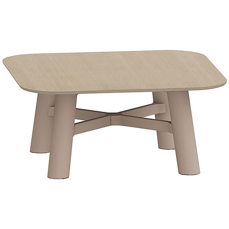 CBT-16LSMN-558 セントラ 正方形テーブルW1600×D1600<配送時組立サービス付> イトーキ 組立・設置・取付 Mオーク サテンソフトトープ 高さ720mm  CBT-16LSMN-558