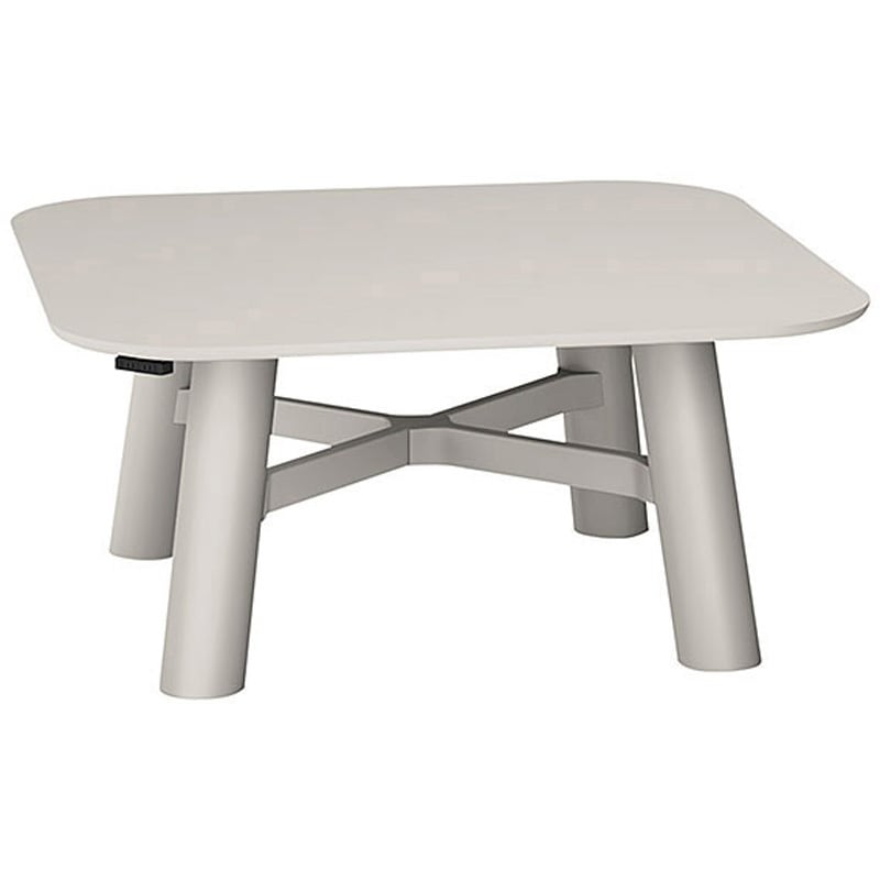 CBT-16LSRW-7W7 セントラ 正方形テーブル 配線ありW1600×D1600<配送時組立サービス付> イトーキ 組立・設置・取付 ホワイトグレー 高さ720mm  CBT-16LSRW-7W7