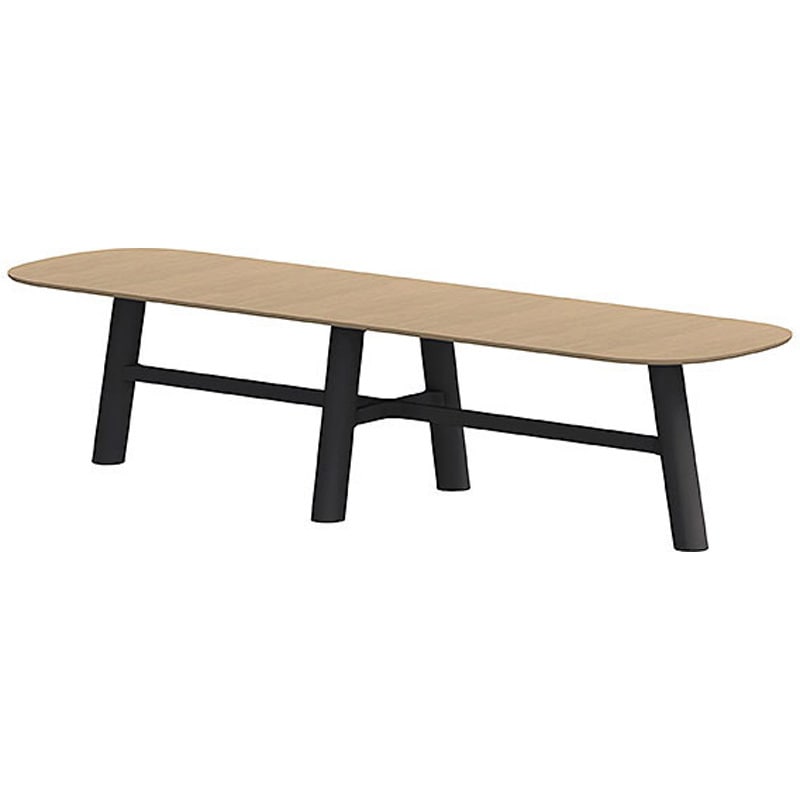 CBT-442HRMN-257 セントラ両RテーブルハイW4400×D1200<配送時組立サービス付> イトーキ 組立・設置・取付 Mウォールナット サテンオフブラック 高さ1000mm  CBT-442HRMN-257