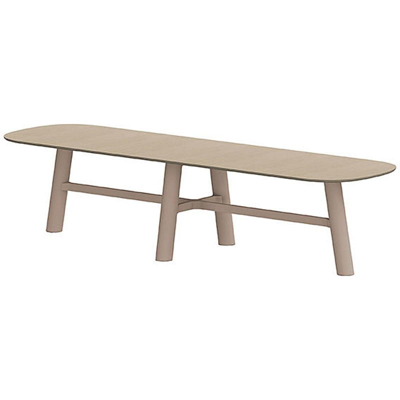 CBT-442HRMN-558 セントラ両RテーブルハイW4400×D1200<配送時組立サービス付> イトーキ 組立・設置・取付 Mオーク サテンソフトトープ 高さ1000mm  CBT-442HRMN-558デスク・テーブル