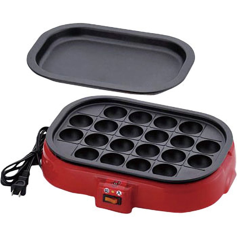 SNT-80 電気たこ焼き器(平面プレート付き) HOME SWAN 穴数20 - 【通販