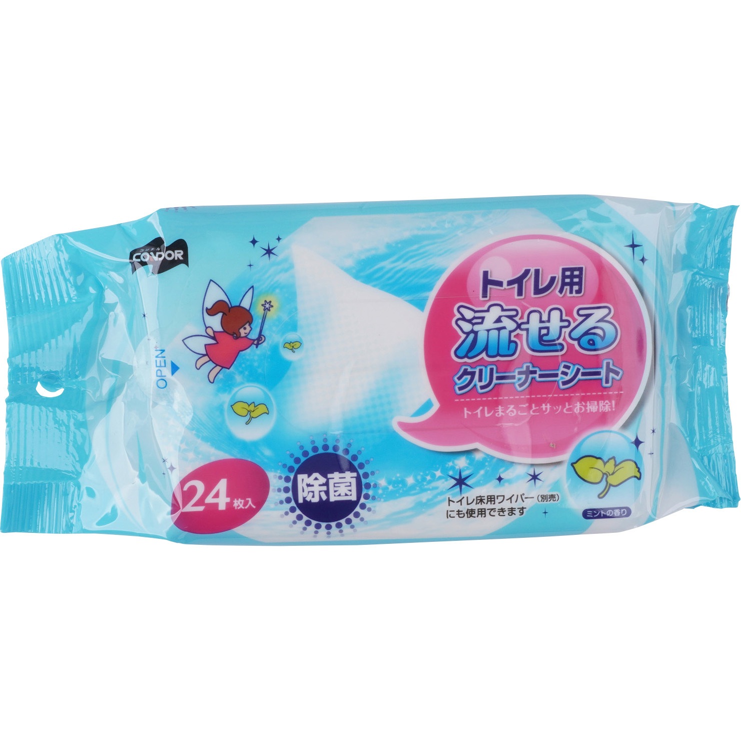トイレ用流せるクリーナーシート 山崎産業 Condor 1パック 24枚 通販モノタロウ 17351197