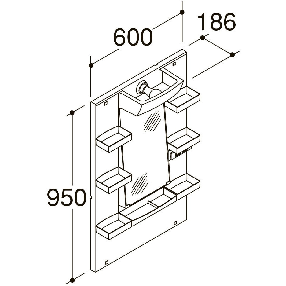 ★[FTV1N-604N_LP2W+MFTXE-601YJ] リクシル LIXIL OFT オフト 洗面台 600mm 扉タイプ 扉クリエペール 寒冷地 シングルレバー混合水栓 Track Saw TS 60 KEB-F-Plus