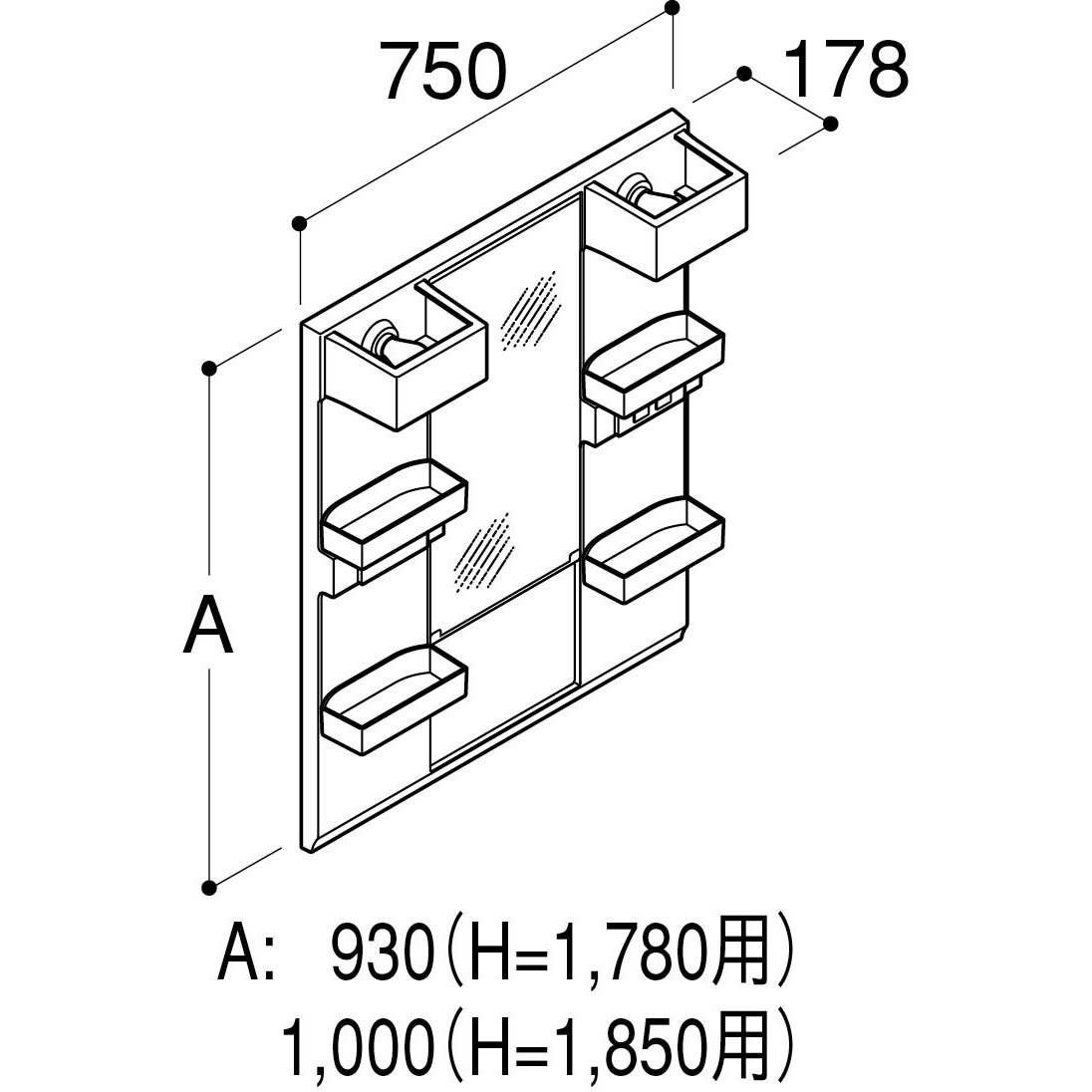 LIXIL 洗面化粧台ミラー　MFTX2-751XFJ LIXIL（リクシル） oft（オフト） 洗面化粧台ミラー 間口：750mm LIXIL