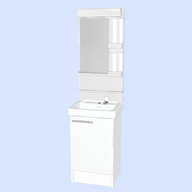 FTV2N-503/VP1W+MFK1-501S 洗面化粧台セット オフトシリーズ 間口500mm