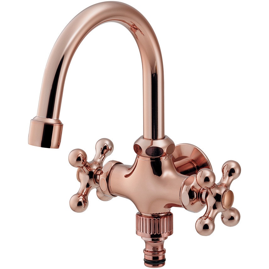 704-501-BR 双口横形スワン水栓 1個 カクダイ 【通販モノタロウ】