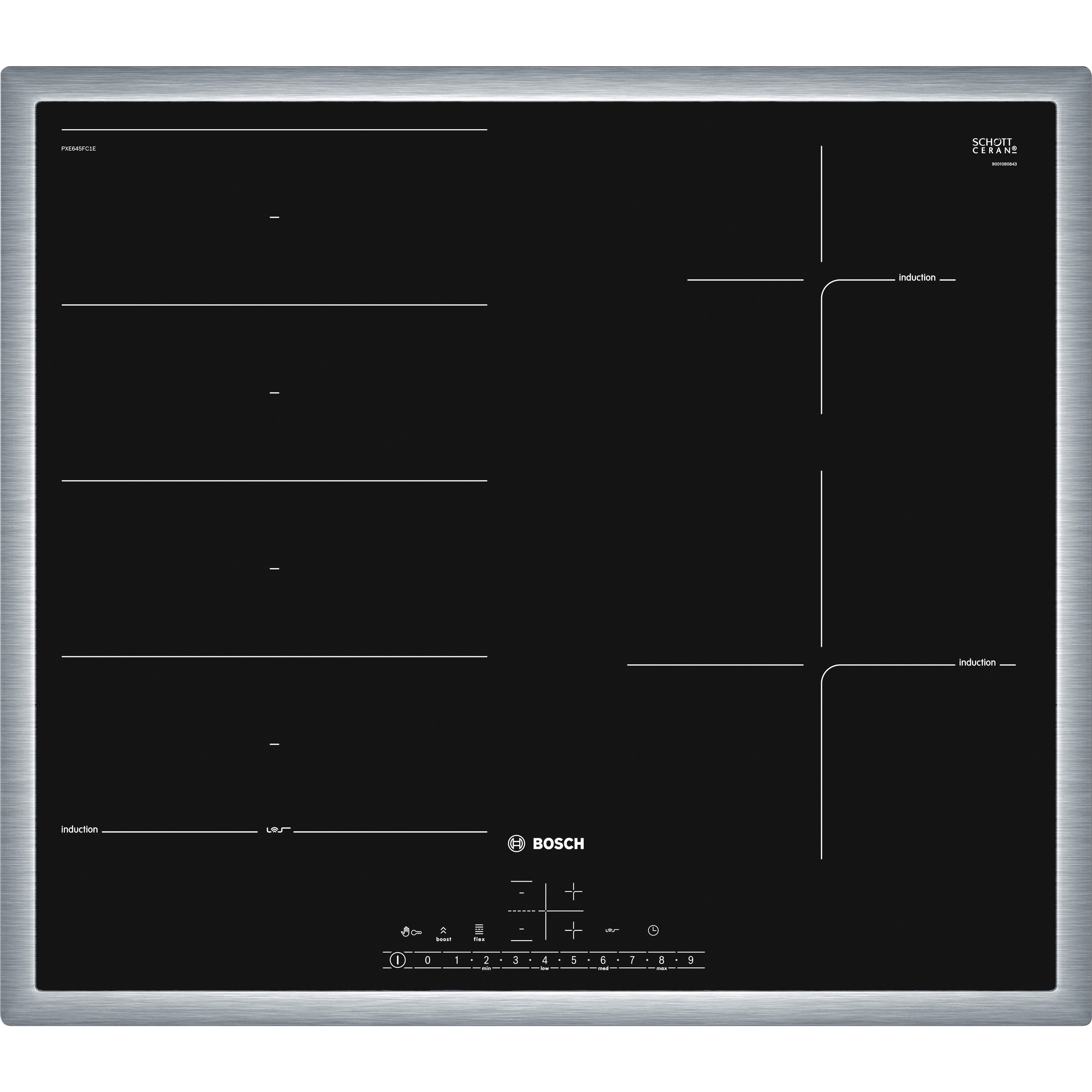 PXE645FC5V Induction hob IHクッキングヒーター 1台 BOSCH(ボッシュ) 【通販モノタロウ】