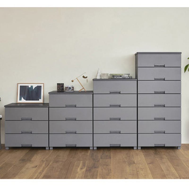 110014739 フィッツチェスト TENMA(天馬) グレー色 高さ1050mm間口