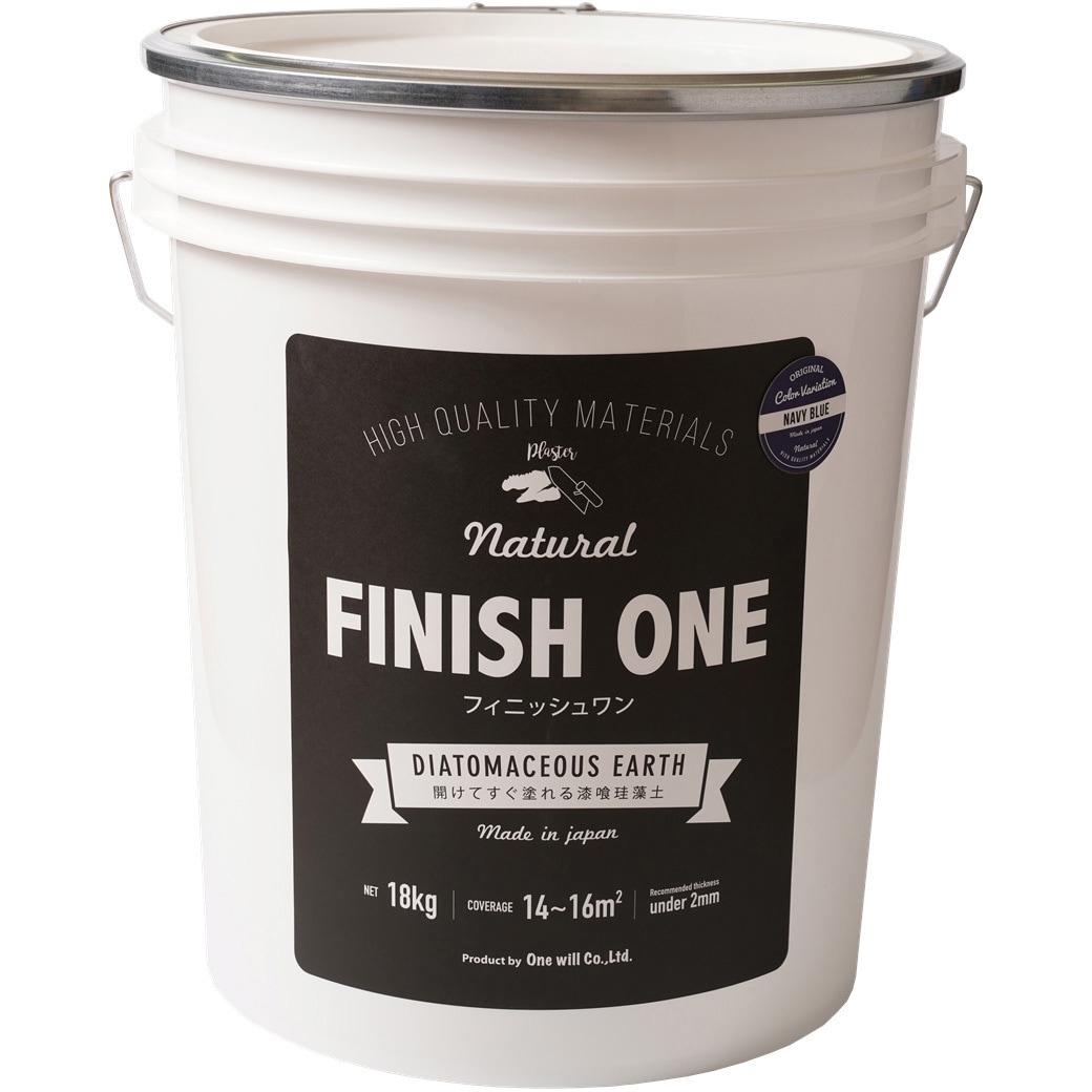 209329 FINISH ONE 珪藻土 缶 1個(18kg) ワンウィル 【通販モノタロウ】