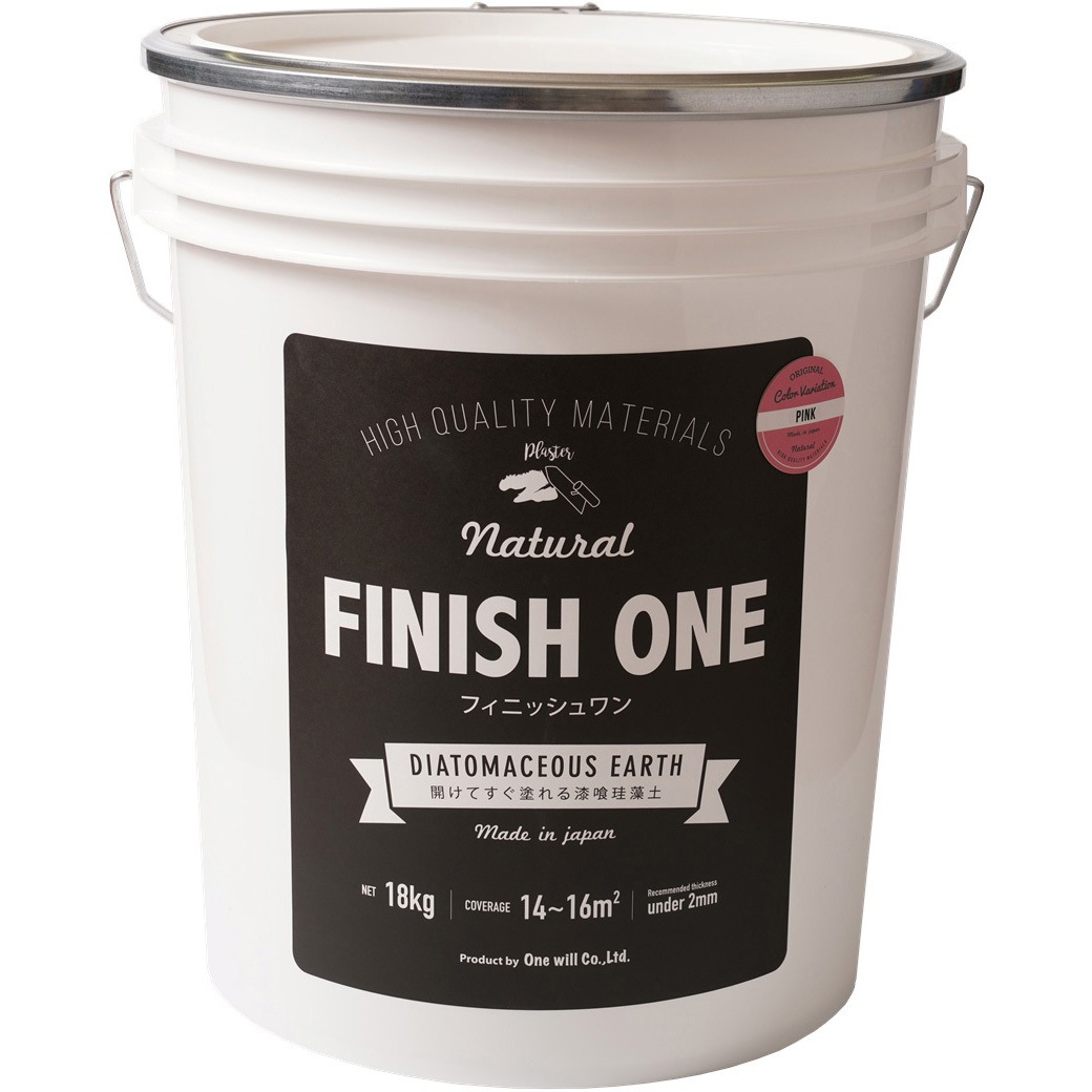 209331 FINISH ONE 珪藻土 缶 1個(18kg) ワンウィル 【通販モノタロウ】