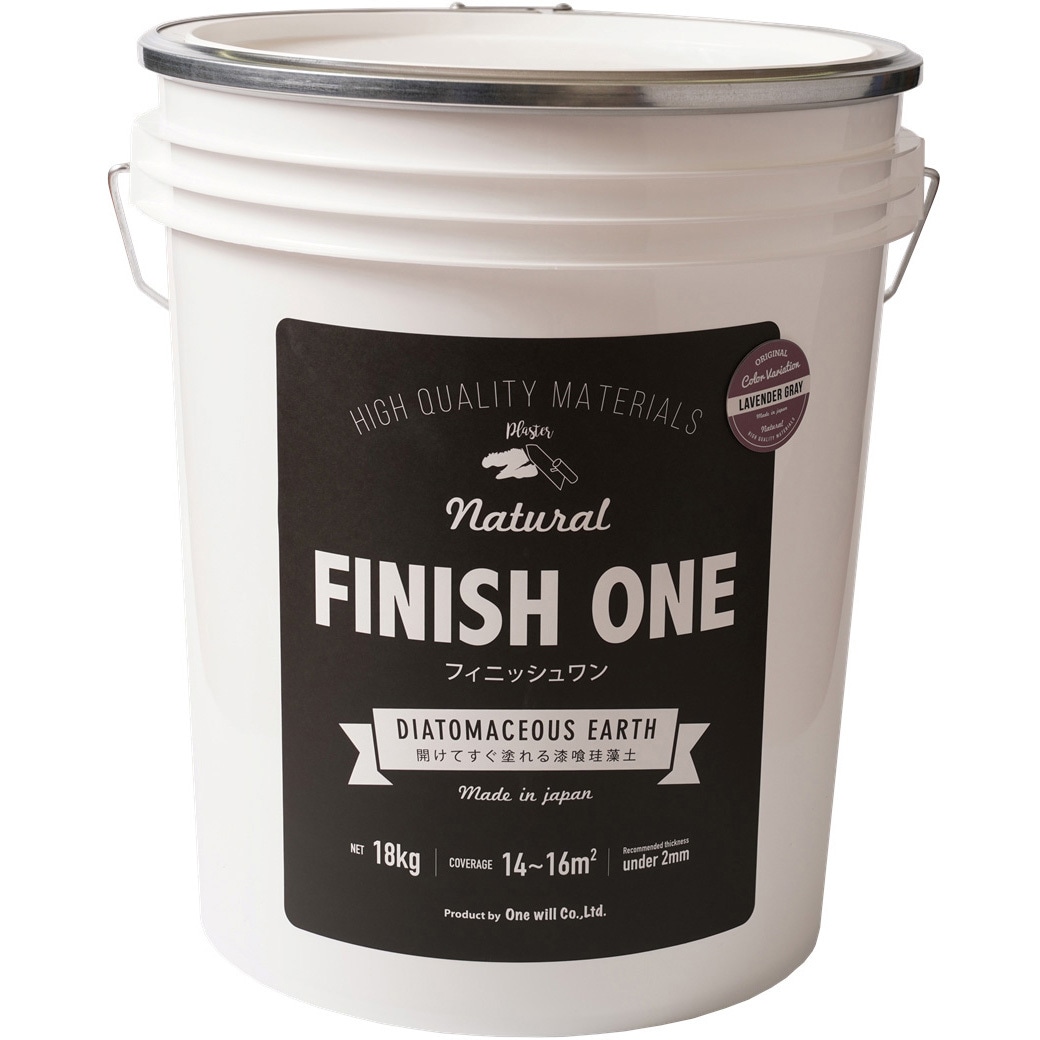 209338 FINISH ONE 珪藻土 缶 1個(18kg) ワンウィル 【通販モノタロウ】 13,125円