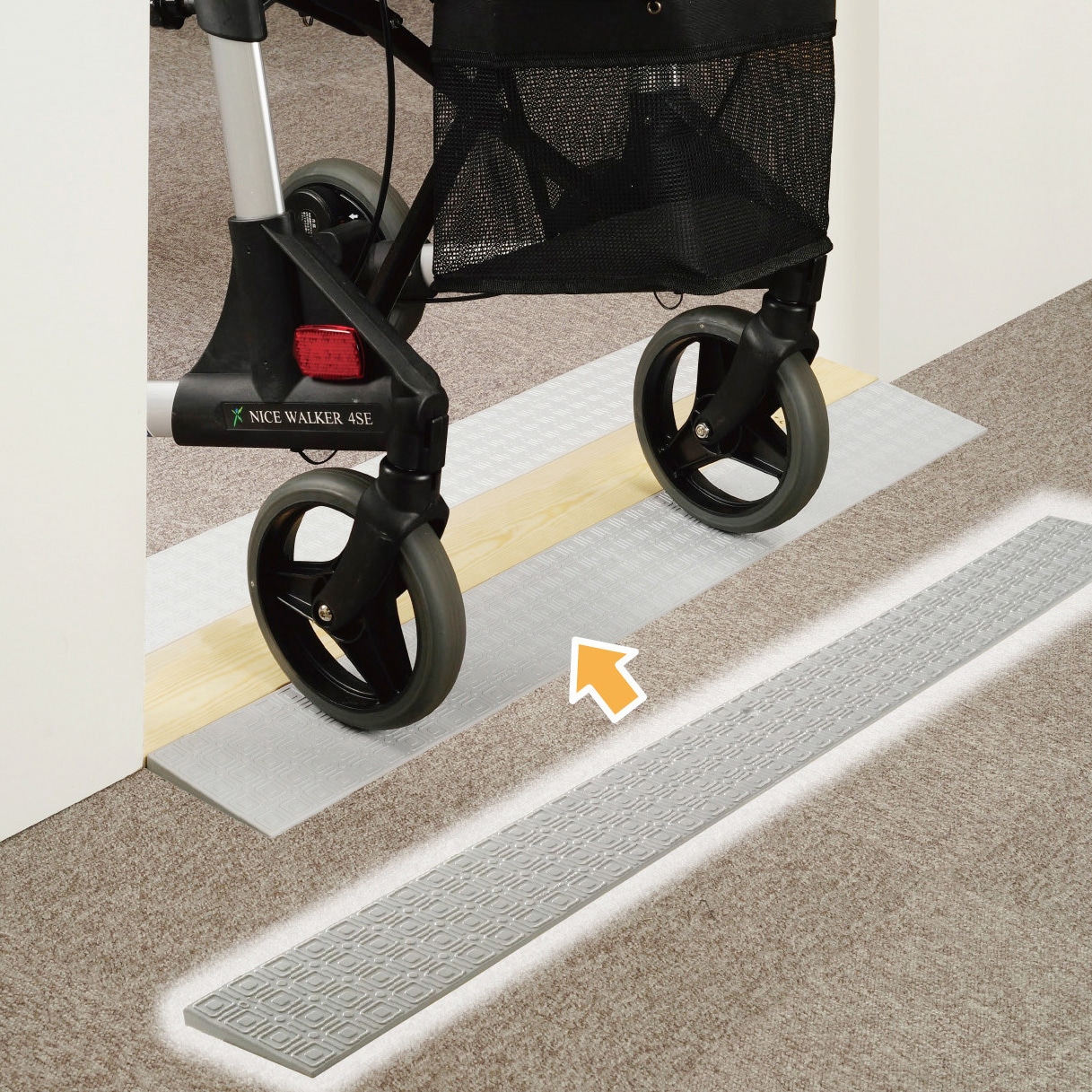 スロープルートです。 楽天市場】【メーカー直送品】カーブ型車いす用