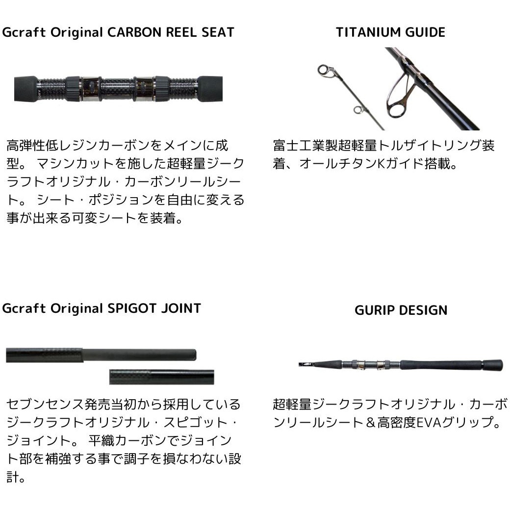 MSS-1002-TR セブンセンス TR モンスターサーフ G-CRAFT 継数2本