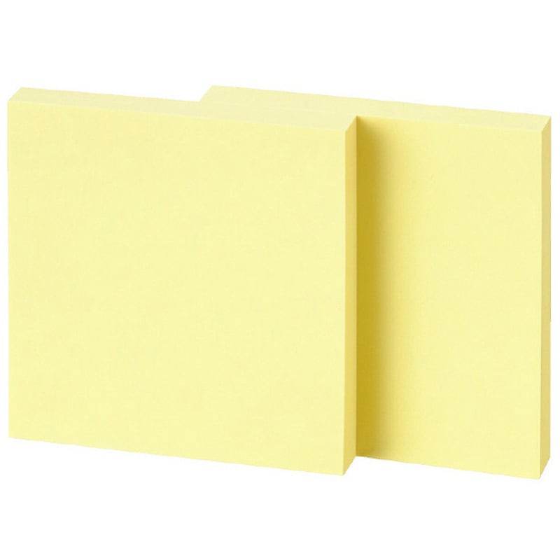 K2メ-7575Y ふせん＜K2＞ 正方形タイプ(75×75) コクヨ 単色 イエロー色