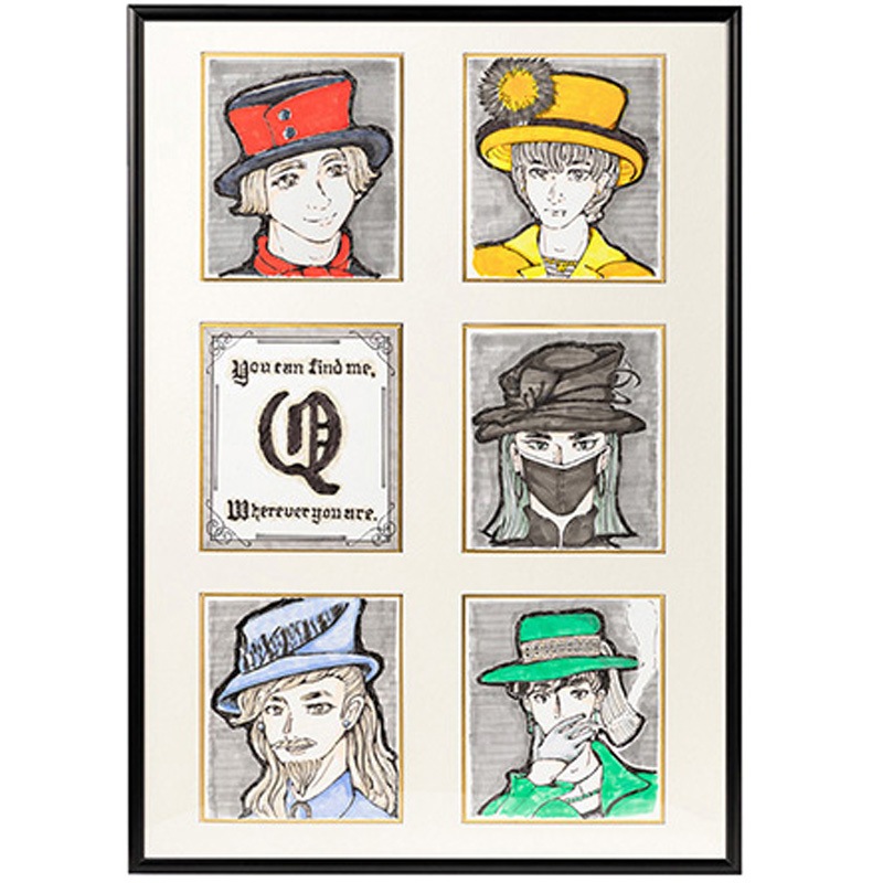 NAPT-M6-BK アルミ製フレーム NEWパチット ミニ色紙フレーム 6窓タイプ