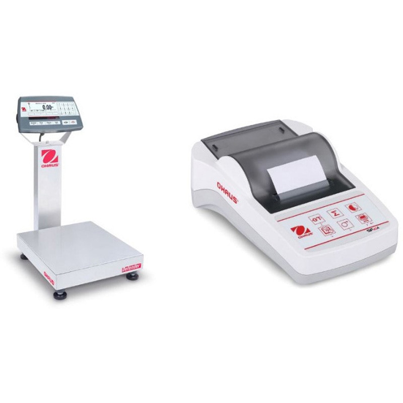 D52P30RTDR1JP+SF40A(英語版一般校正証明書付) 台はかり(ディフェンダー5000シリーズ)プリンタセット オーハウス 計量皿寸法305 × 355mm