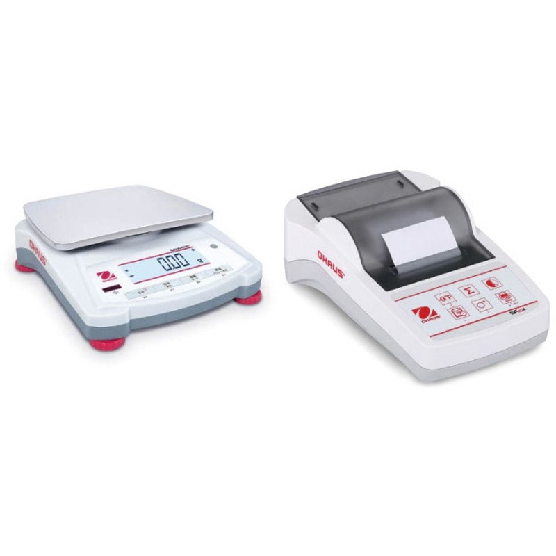 NV2202JP+SF40A(英語版一般校正証明書付) ポータブル天びん(ナビゲーターシリーズ)プリンタセット オーハウス ひょう量2200g 最小表示0.01g