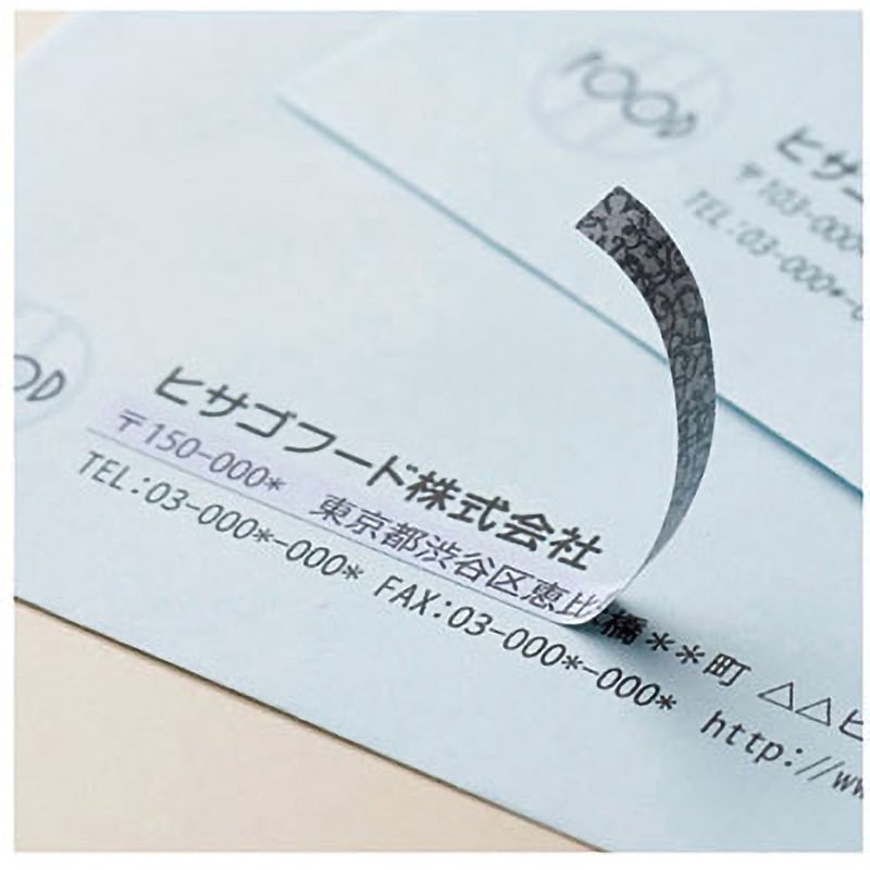 OP2605 訂正ラベル ヒサゴ 上質紙 110面(2列×55段) 四角 四辺