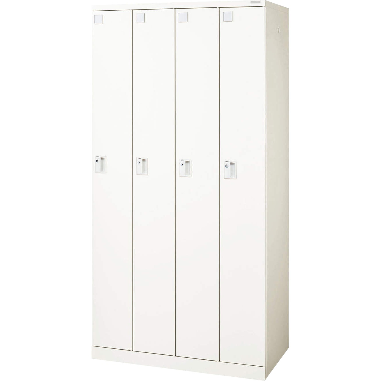 LOC-D41-04WK ロッカー〈ロカーナ〉 LION (ライオン事務器) ホワイト色 4人用   LOC-D41-04WK
