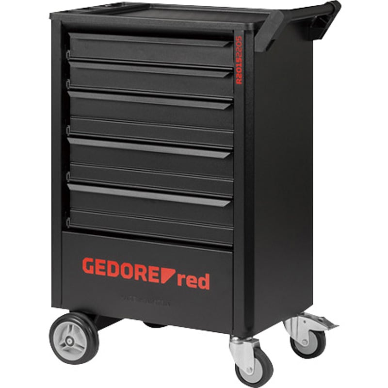 3301675 デュアルオープンツールトロリ GEDORE 黒色 高さ963mm間口685mm奥行462mm