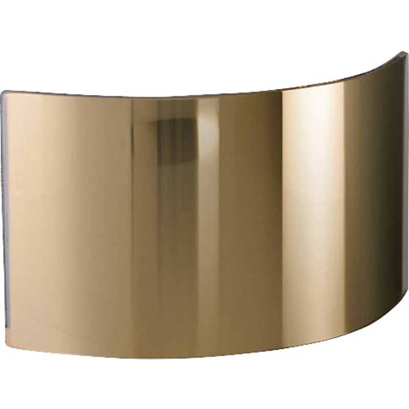 HWS1525G 耐熱保護服 フード用ガラスバイザー JUTEC ゴールド色 寸法150×250mm厚さ4mm  HWS1525G