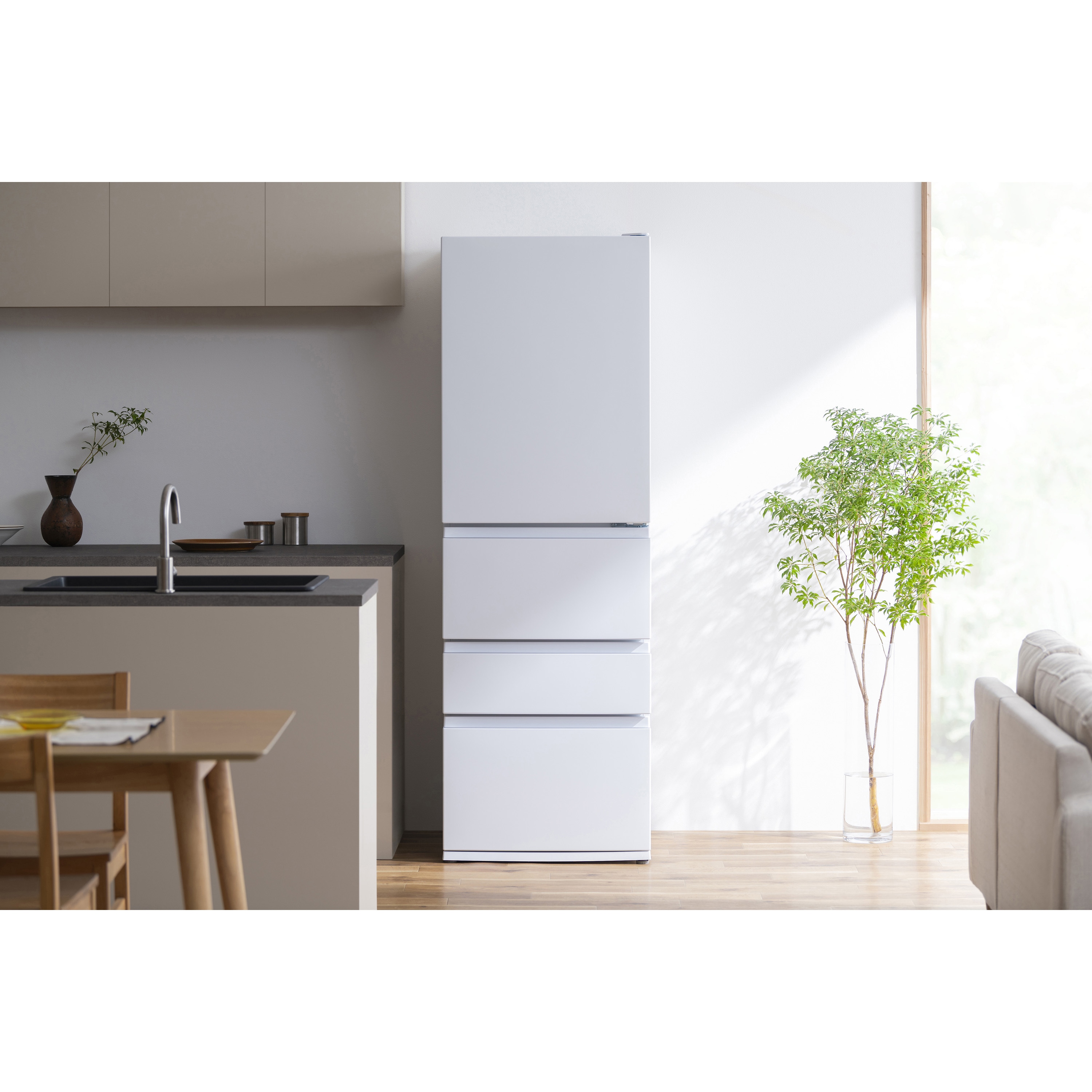 アイリスオーヤマ IRSN-37A-W 冷蔵庫 371L 2025年製 アイリスオーヤマ 冷凍冷蔵庫 371L IRSN-37A-W ホワイト 1台（直送品