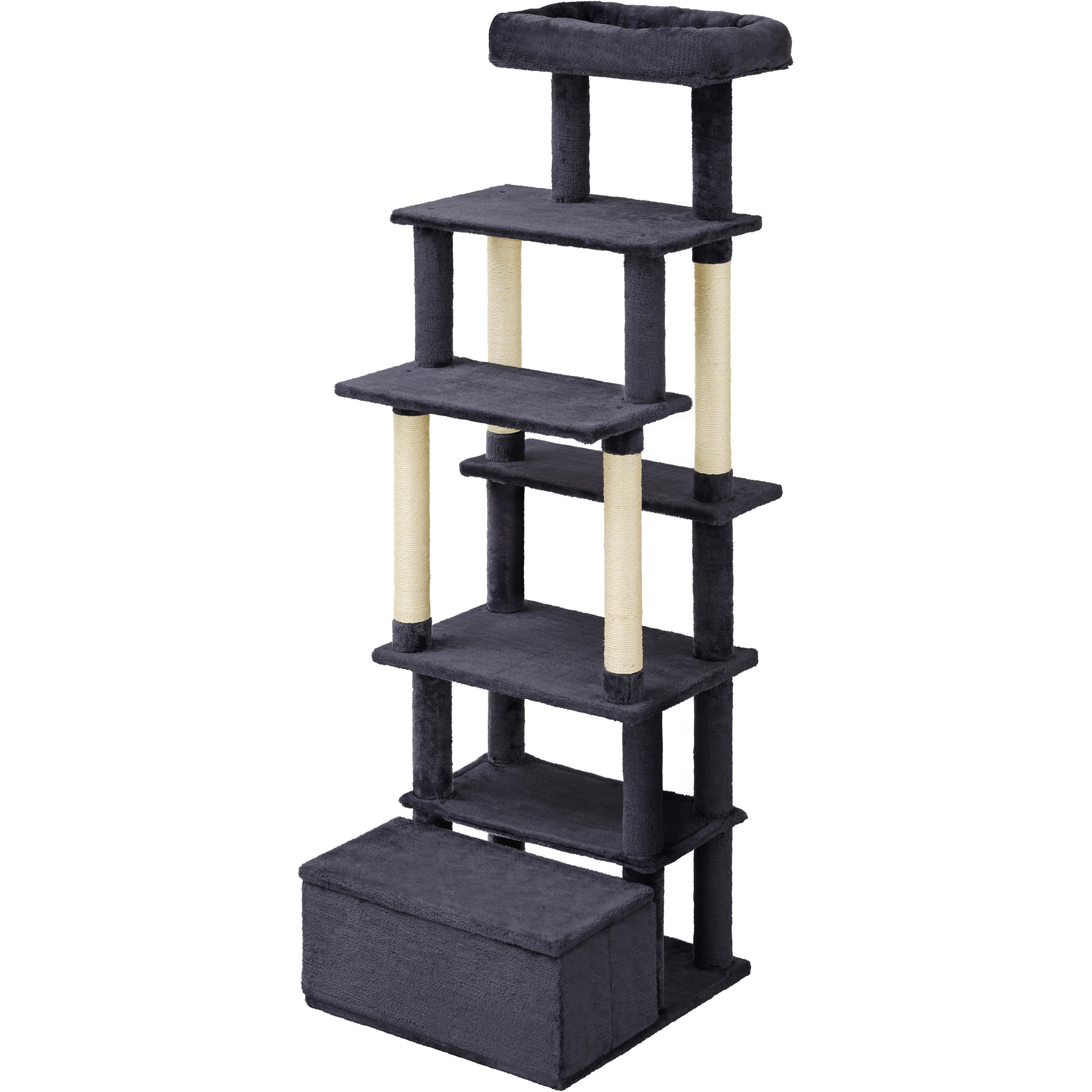 安定性抜群のキャットタワー 据え置き 猫タワー 高さ133センチ