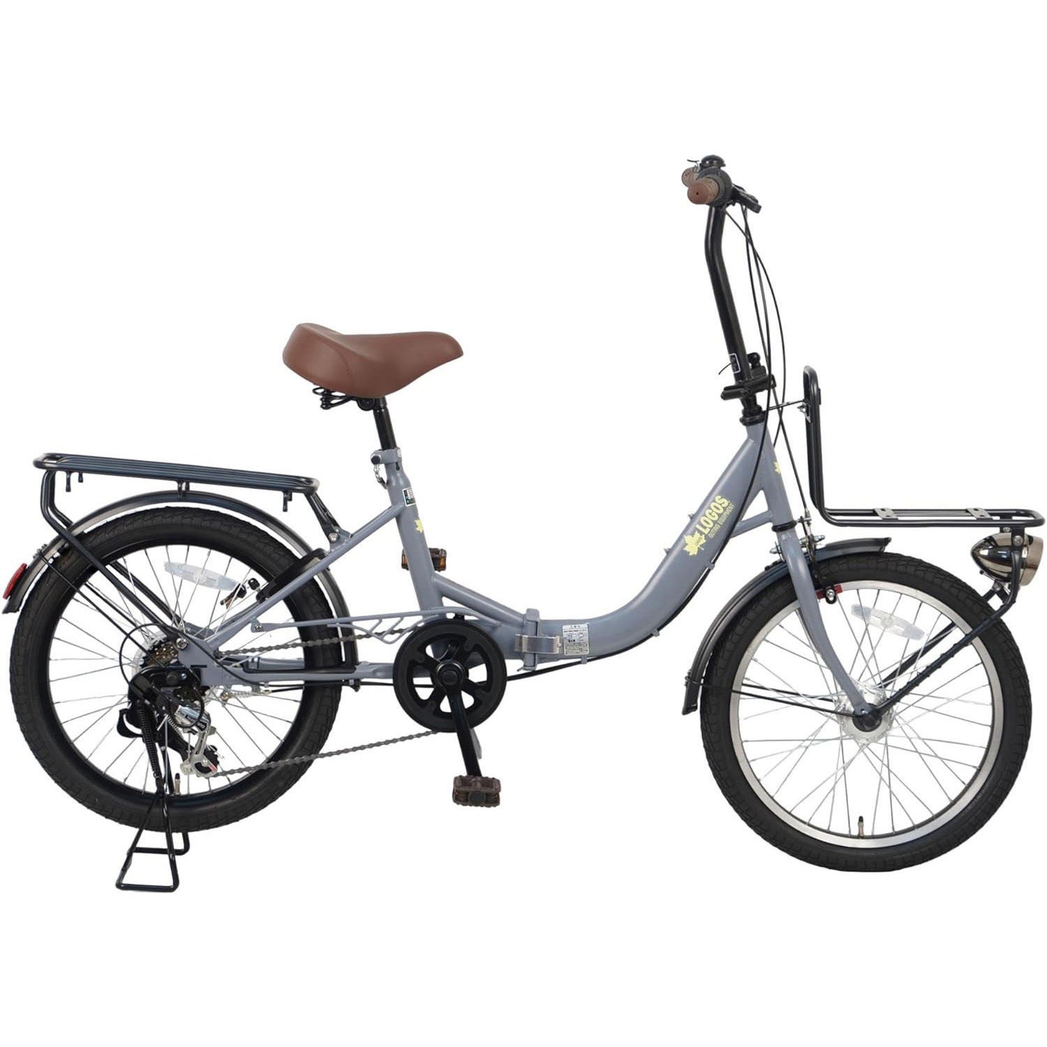 LG-20FD-TC-GY 防災サイクル20型 6段変速付き 折りたたみ自転車 