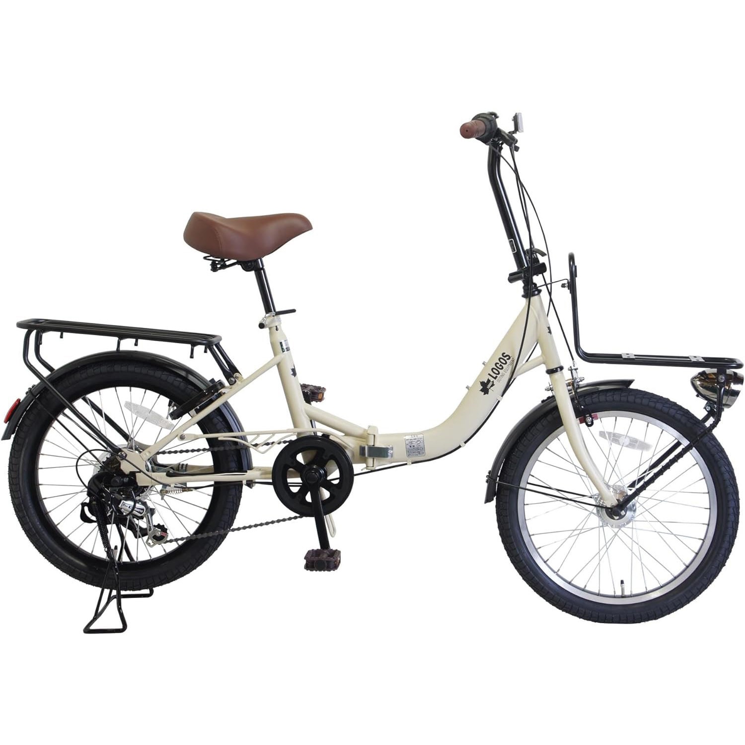 LG-20FD-TC-BE 防災サイクル20型 6段変速付き 折りたたみ自転車