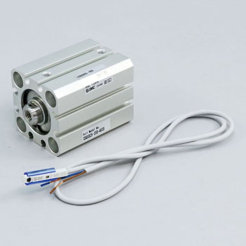 CDQSB25-20D-A93S 薄形シリンダ/コンパクトタイプ CQSシリーズ(CDQSB25-20~) SMC 複動片ロッド 標準(ロッド先端めねじ) シリンダストローク20mm