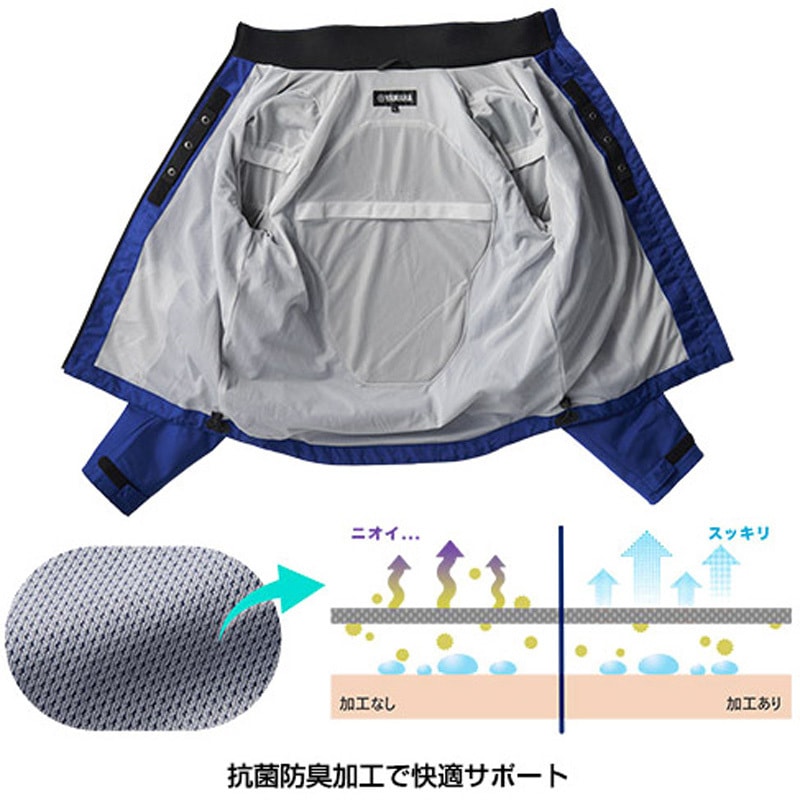 90792AE36L00 RY1001 バイク用2Wayジャケット ワイズギア ブルー色
