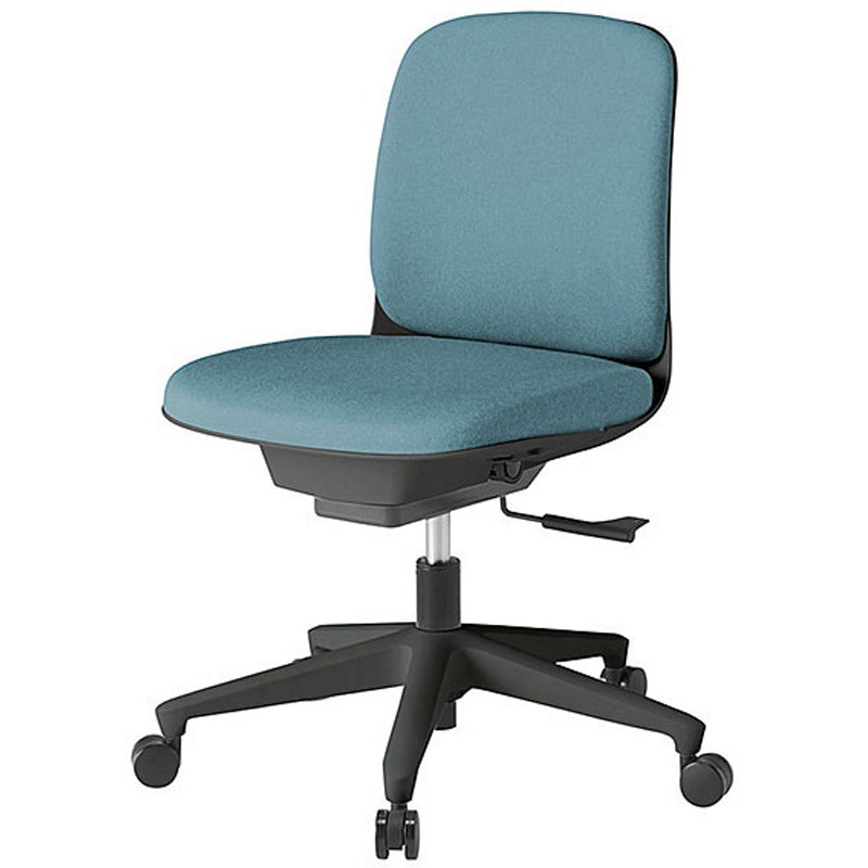 KJ-320CF-T1S4 トルテUチェア ローバック 肘なし<配送時組立サービス付> イトーキ 組立・設置・取付 ナイロン双輪キャスター ブラック  KJ-320CF-T1S4