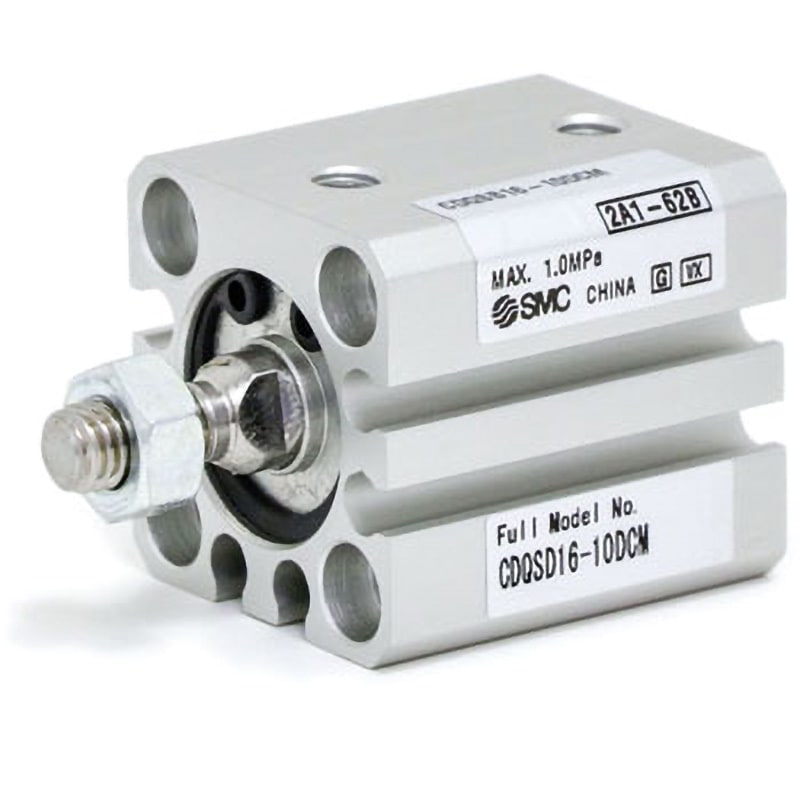 CDQSD16-10DCM 薄形シリンダ/コンパクトタイプ CQSシリーズ(CDQSD16-1～) SMC 複動片ロッド シリンダストローク10mm