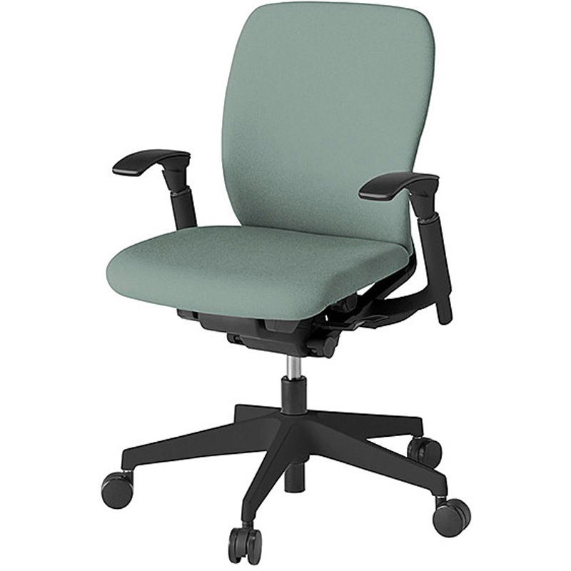 KF-447CF-T1E3 フルゴチェア ローバック 可動肘付<配送時組立サービス付> イトーキ 組立・設置・取付 ナイロン双輪キャスター ブラック  KF-447CF-T1E3