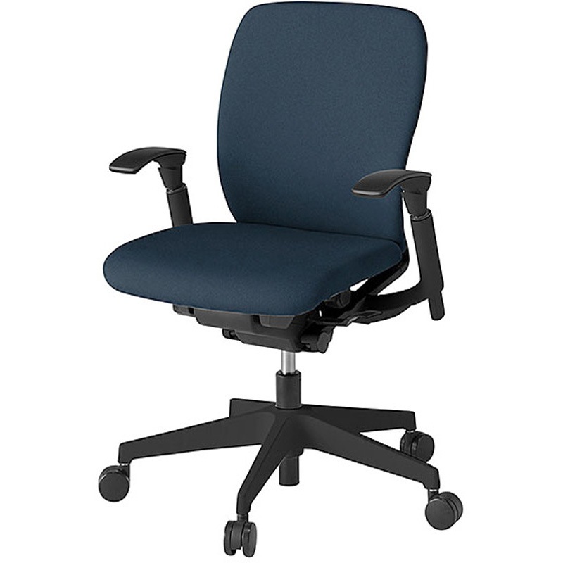 KF-447CF-T1B1 フルゴチェア ローバック 可動肘付<配送時組立サービス付> イトーキ 組立・設置・取付 ナイロン双輪キャスター ブラック  KF-447CF-T1B1