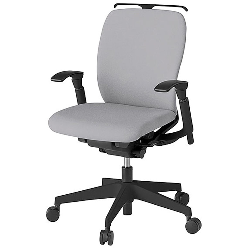 KF-447CFHT1T6 フルゴチェア ローバック 可動肘 ハンガー付<配送時組立サービス付> イトーキ 組立・設置・取付 ナイロン双輪キャスター ブラック  KF-447CFHT1T6